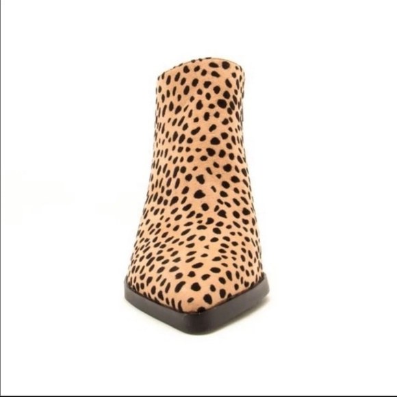 Leapord & black Faux Suede Ankle Booties - Picture 5 of 5